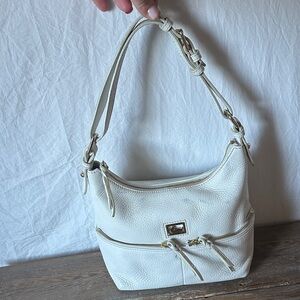 Dooney & Bourke White Leather Shoulder Bag
